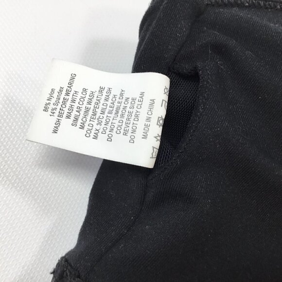 Zyia Active Flower Power Sports Bra Size M Black Floral High Neck Removable Pads - Picture 9 of 9